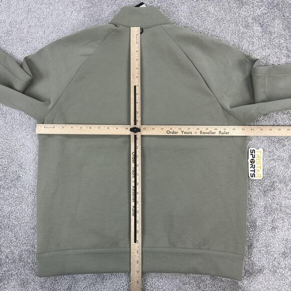 Nike Sweatshirt Mens Medium Olive Dri-FIT 24/7 Quarter Zip Loose Fit Pullover - Picture 11 of 13